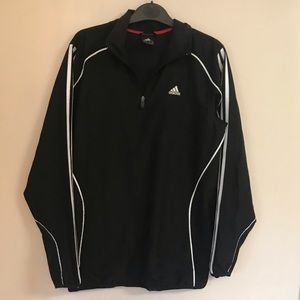 Adidas quarter zip rain jacket size s